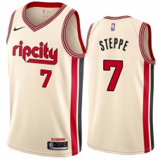 Portland Trail Blazers #7 Brook Steppe Jersey -Cream 2019-2020 ripcity