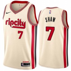 Portland Trail Blazers #7 Brian Shaw Jersey -Cream 2019-2020 ripcity