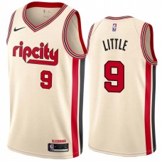 Portland Trail Blazers #9 Nassir Little Jersey -Cream 2019-2020 ripcity