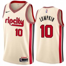 Portland Trail Blazers #10 Phil Lumpkin Jersey -Cream 2019-2020 ripcity