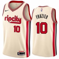 Portland Trail Blazers #10 Tim Frazier Jersey -Cream 2019-2020 ripcity