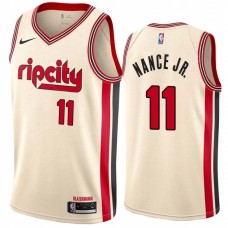 Portland Trail Blazers #11 Larry Nance Jr Jersey -Cream 2019-2020 ripcity