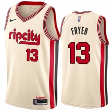 Portland Trail Blazers #13 Bernie Fryer Jersey -Cream 2019-2020 ripcity