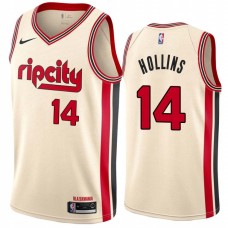 Portland Trail Blazers #14 Lionel Hollins Jersey -Cream 2019-2020 ripcity