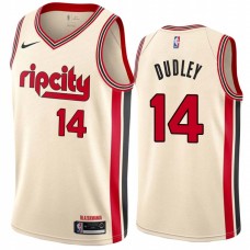 Portland Trail Blazers #14 Chris Dudley Jersey -Cream 2019-2020 ripcity