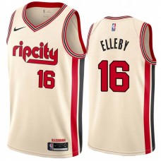 Portland Trail Blazers #16 CJ Elleby Jersey -Cream 2019-2020 ripcity