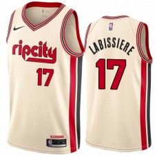 Portland Trail Blazers #17 Skal Labissiere Jersey -Cream 2019-2020 ripcity