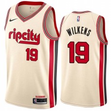 Portland Trail Blazers #19 Lenny Wilkens Jersey -Cream 2019-2020 ripcity