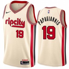 Portland Trail Blazers #19 Georgios Papagiannis Jersey -Cream 2019-2020 ripcity