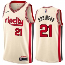 Portland Trail Blazers #21 Rumeal Robinson Jersey -Cream 2019-2020 ripcity