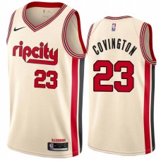 Portland Trail Blazers #23 Robert Covington Jersey -Cream 2019-2020 ripcity