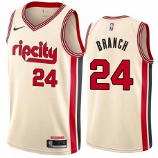 Portland Trail Blazers #24 Adrian Branch Jersey -Cream 2019-2020 ripcity