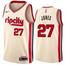 Portland Trail Blazers #27 Caldwell Jones Jersey -Cream 2019-2020 ripcity