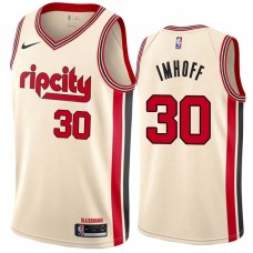 Portland Trail Blazers #30 Darrall Imhoff Jersey -Cream 2019-2020 ripcity