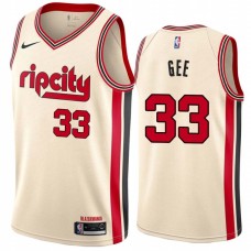 Portland Trail Blazers #33 Alonzo Gee Jersey -Cream 2019-2020 ripcity