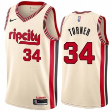 Portland Trail Blazers #34 Bill Turner Jersey -Cream 2019-2020 ripcity