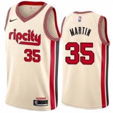 Portland Trail Blazers #35 LaRue Martin Jersey -Cream 2019-2020 ripcity