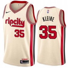 Portland Trail Blazers #35 Joe Kleine Jersey -Cream 2019-2020 ripcity