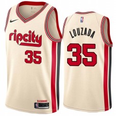 Portland Trail Blazers #35 Didi Louzada Jersey -Cream 2019-2020 ripcity