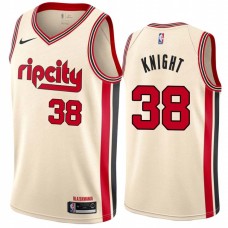 Portland Trail Blazers #38 Ron Knight Jersey -Cream 2019-2020 ripcity