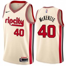 Portland Trail Blazers #40 Stan McKenzie Jersey -Cream 2019-2020 ripcity