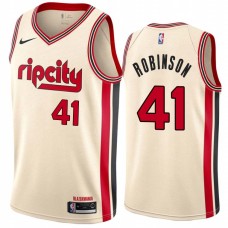 Portland Trail Blazers #41 Thomas Robinson Jersey -Cream 2019-2020 ripcity