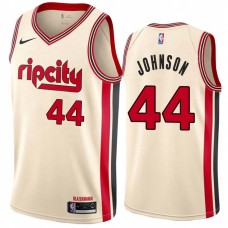 Portland Trail Blazers #44 Ollie Johnson Jersey -Cream 2019-2020 ripcity