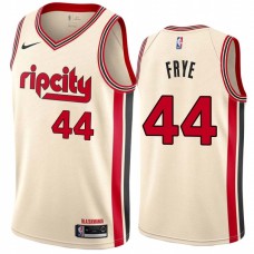 Portland Trail Blazers #44 Channing Frye Jersey -Cream 2019-2020 ripcity