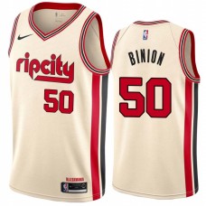 Portland Trail Blazers #50 Joe Binion Jersey -Cream 2019-2020 ripcity