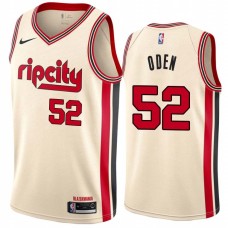 Portland Trail Blazers #52 Greg Oden Jersey -Cream 2019-2020 ripcity