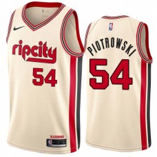 Portland Trail Blazers #54 Tom Piotrowski Jersey -Cream 2019-2020 ripcity