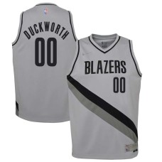 Portland Trail Blazers #00 Kevin Duckworth Jersey -Gray Earned