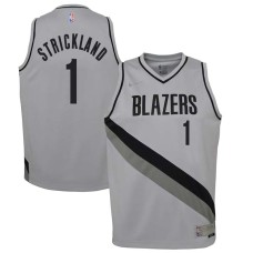 Portland Trail Blazers #1 Rod Strickland Jersey -Gray Earned