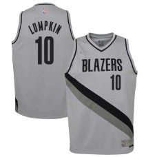 Portland Trail Blazers #10 Phil Lumpkin Jersey -Gray Earned