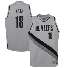 Portland Trail Blazers #18 TJ Leaf Jersey -Gray Earned