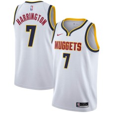 Denver Nuggets #7 Al Harrington Jersey -White