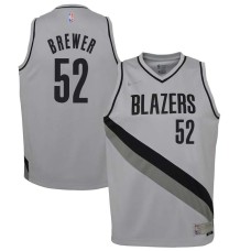 Portland Trail Blazers #52 Jim Brewer Jersey -Gray Earned