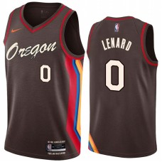 Portland Trail Blazers #0 Voshon Lenard Jersey -Oregon 2020-2021 City