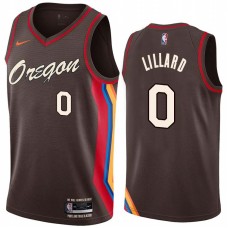 Portland Trail Blazers #0 Damian Lillard Jersey -Oregon 2020-2021 City