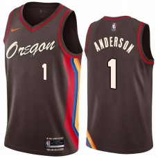 Portland Trail Blazers #1 Derek Anderson Jersey -Oregon 2020-2021 City