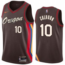 Portland Trail Blazers #10 Corky Calhoun Jersey -Oregon 2020-2021 City