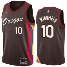 Portland Trail Blazers #10 Dontonio Wingfield Jersey -Oregon 2020-2021 City