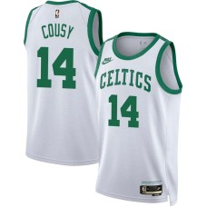 Boston Celtics #14 Bob Cousy Jersey -White Classic