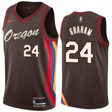 Portland Trail Blazers #24 Stephen Graham Jersey -Oregon 2020-2021 City