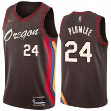 Portland Trail Blazers #24 Mason Plumlee Jersey -Oregon 2020-2021 City