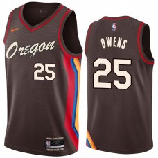 Portland Trail Blazers #25 Tom Owens Jersey -Oregon 2020-2021 City