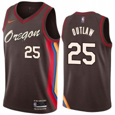 Portland Trail Blazers #25 Travis Outlaw Jersey -Oregon 2020-2021 City