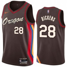 Portland Trail Blazers #28 Kaniel Dickens Jersey -Oregon 2020-2021 City