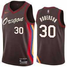 Portland Trail Blazers #30 Rick Roberson Jersey -Oregon 2020-2021 City