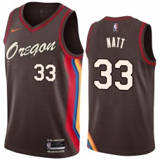 Portland Trail Blazers #33 Calvin Natt Jersey -Oregon 2020-2021 City